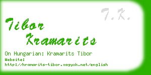 tibor kramarits business card